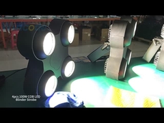 4 आंखें COB एलईडी अंधा स्ट्रॉबे फ्लैश लाइट