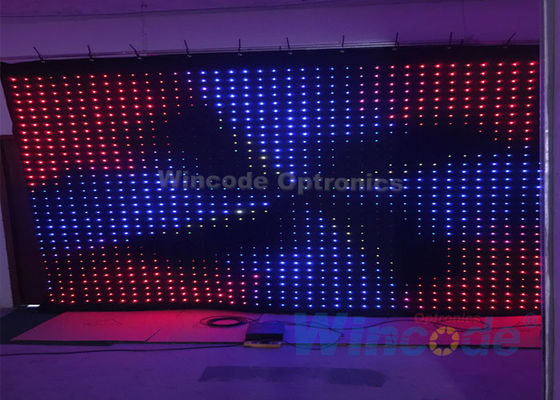 अच्छी कीमत P10 लचीला एलईडी पर्दा फ्लैश प्रभाव 4m X 6m अग्निरोधक कपड़े सामग्री के साथ ऑनलाइन
